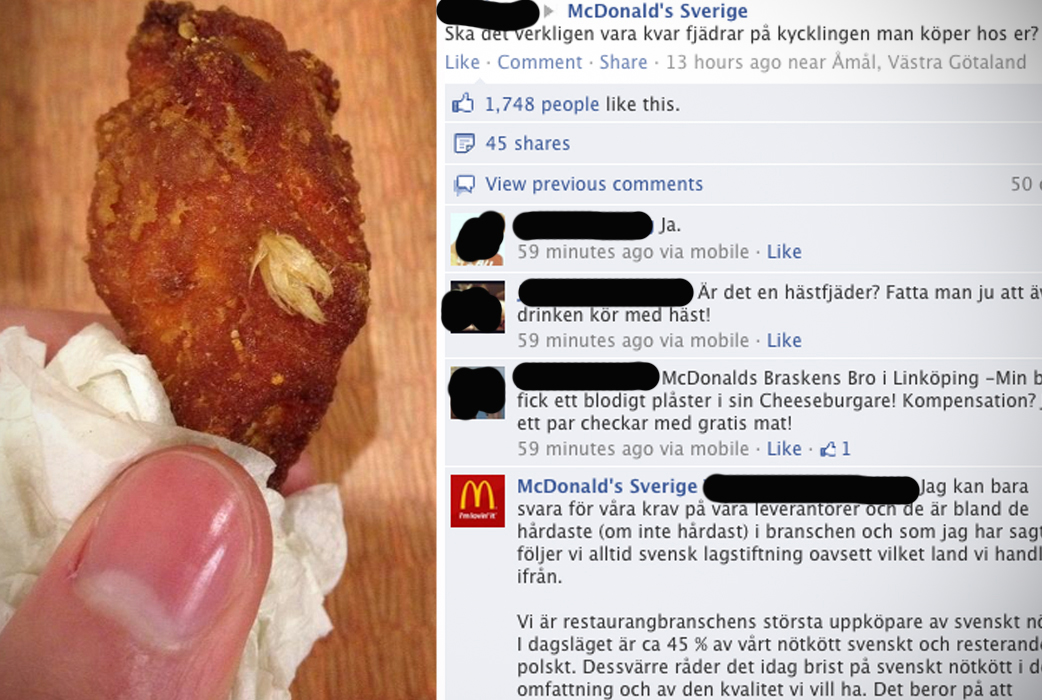 Hot Wing, Fjäderfän, Facebook, McDonalds