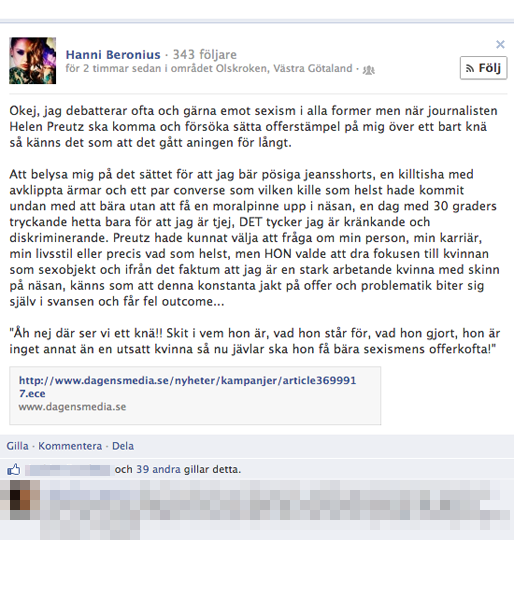 Hanni Beronius, Hörlurar, Reklam,  Wicked
