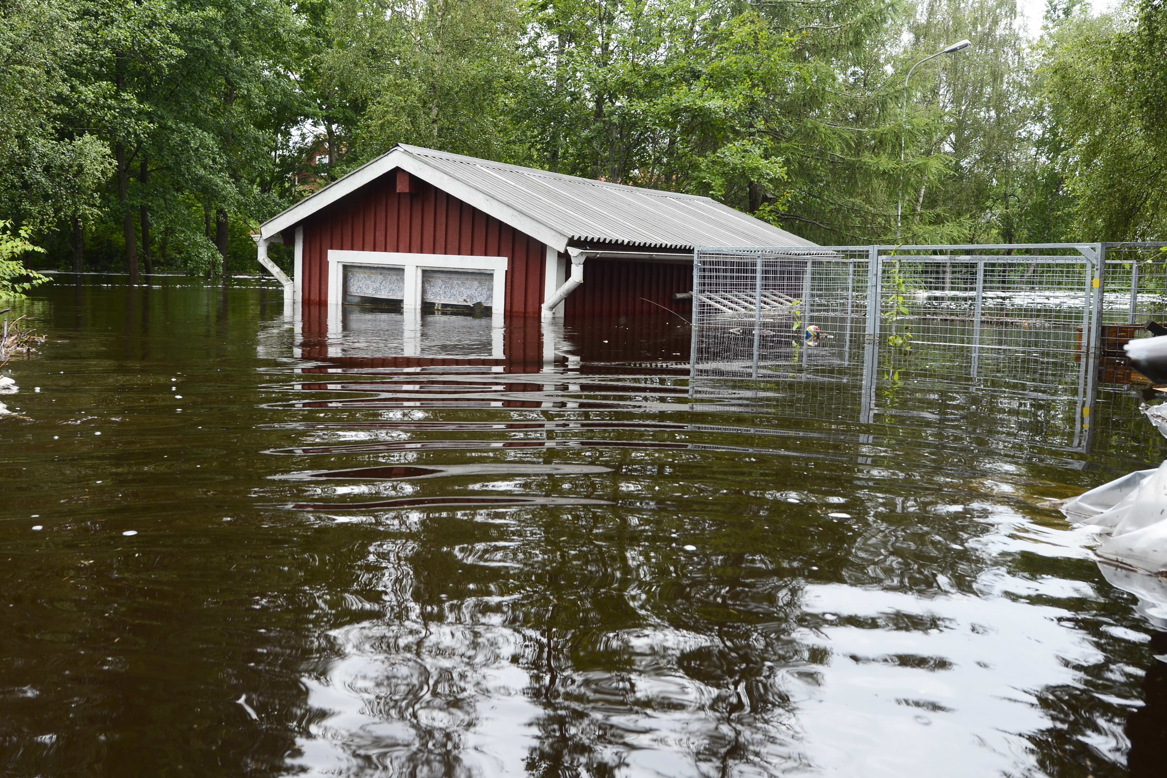 Översvämning, regn, Småland, bildextra