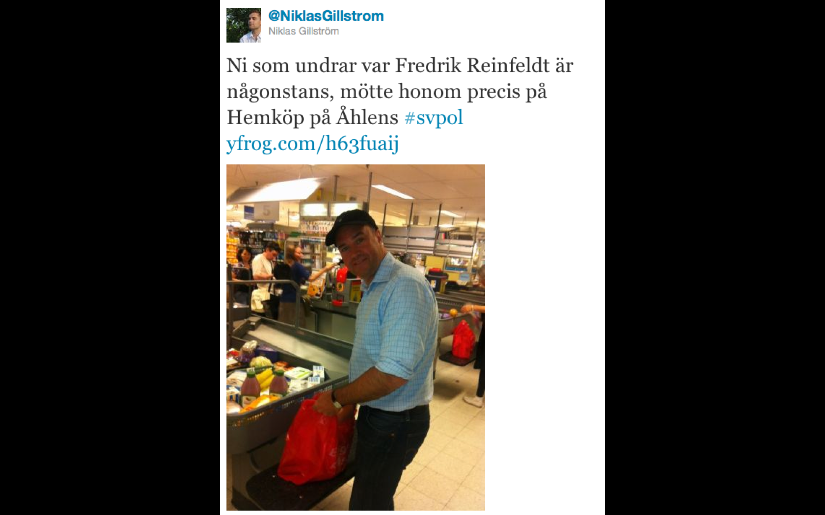 Hemköp, Niklas Gillström, Åhléns, Fredrik Reinfeldt