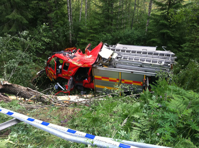Olycka, Uttryckning, Brandbil, Död, Brandkåren