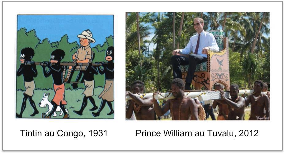 Prins William, Tintin i Kongo, Kongo,  Tintingate, Tintin
