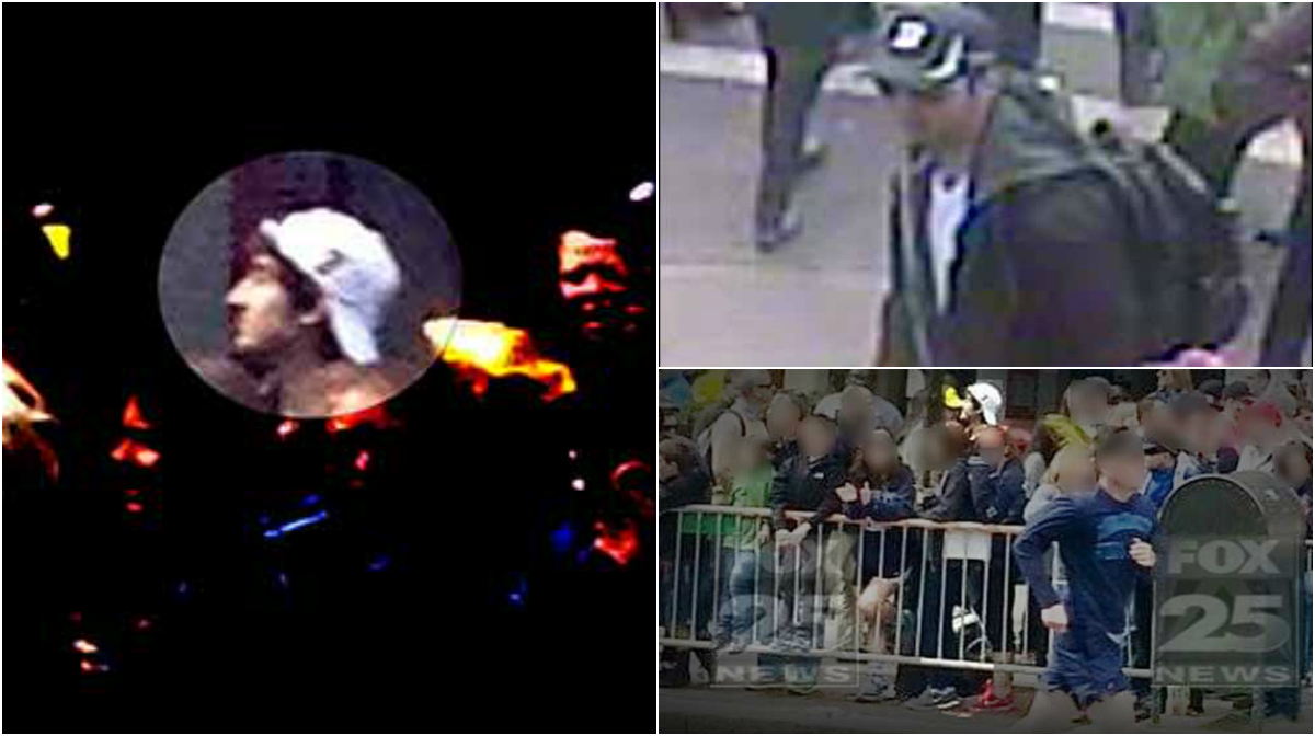 bilder, Bombdåd, Boston, Övervakningsfilmer, FBI, Boston Marathon, Misstänkta