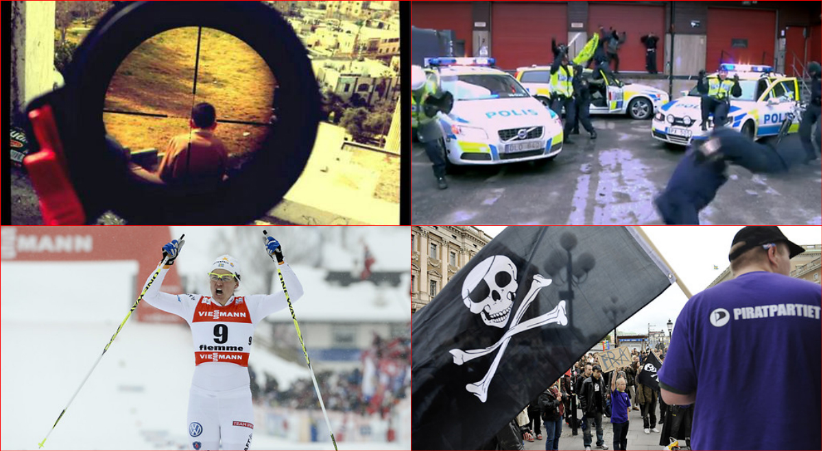 Piratpartiet, IDF-soldat, Peter Jihde, Rasism, Harlem shake, Ida Ingemarsdotter, Centerpartist, Marwan Khedair