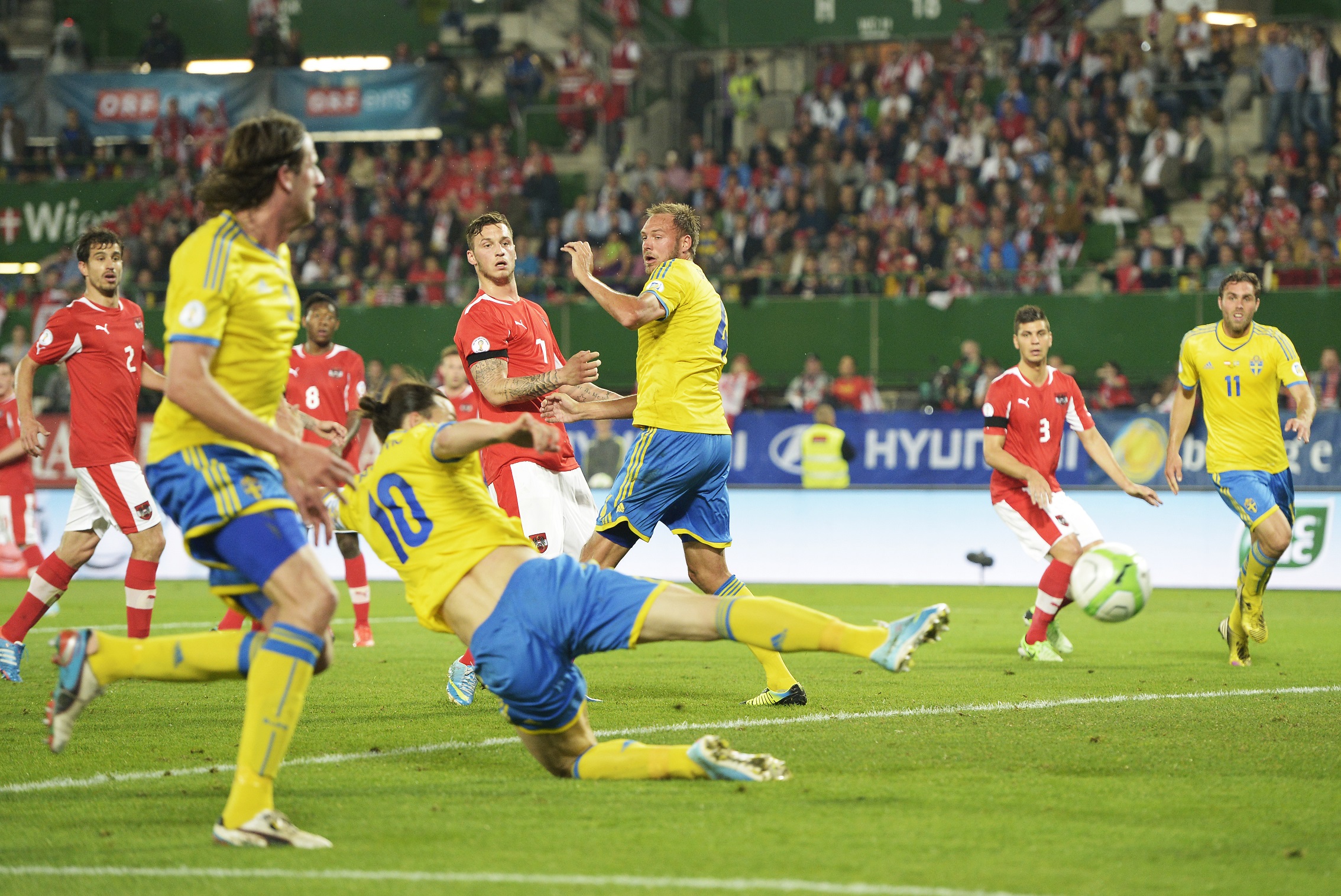 Fotboll, Österrike, Sverige, VM-kval
