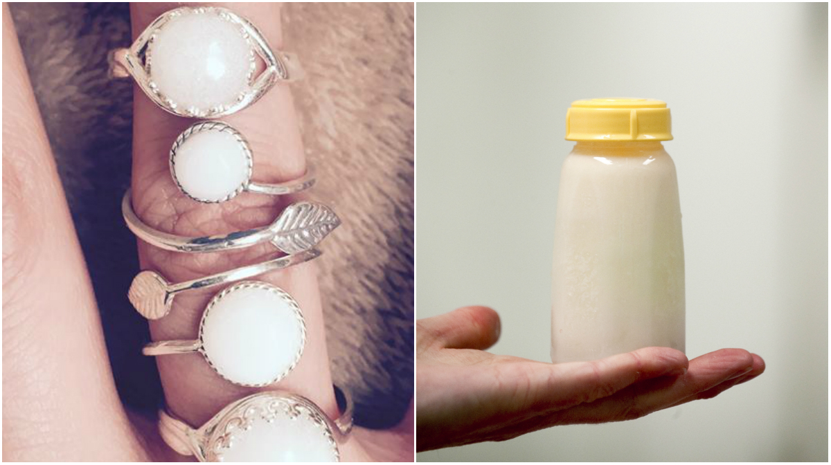 Amma, Bröstmjölk, Smycken