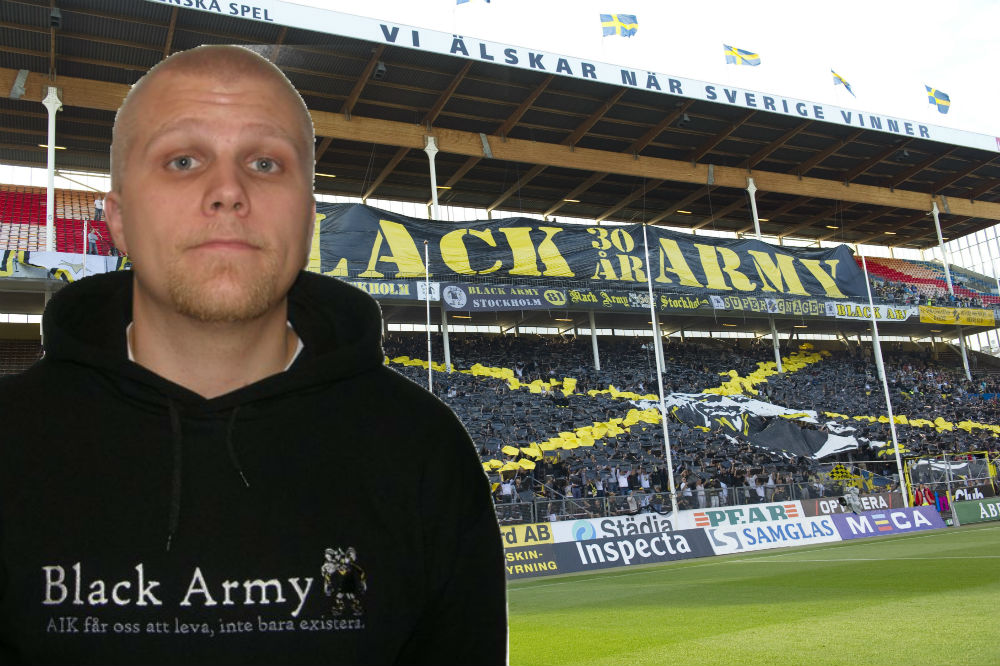 Malmo FF, Black Army,  Guldstriden, AIK, Råsunda, Supportrar
