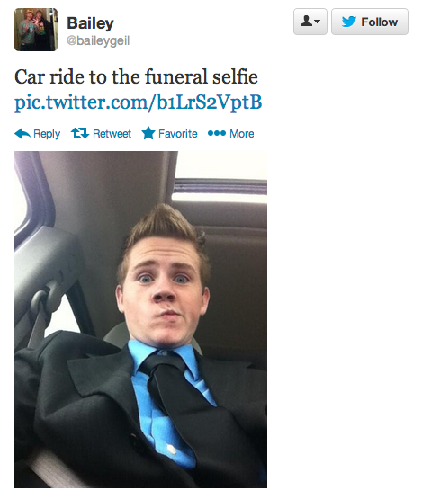 Begravning, Tumblr, Begravningsselfie, Selfie, Bildpsecial