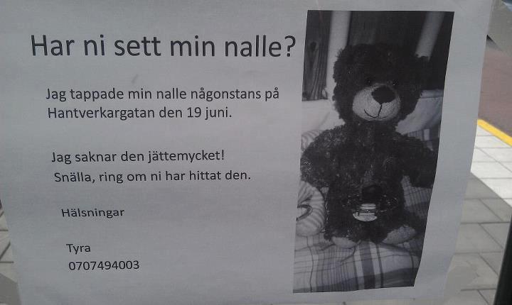 nalle, Facebook, tyra