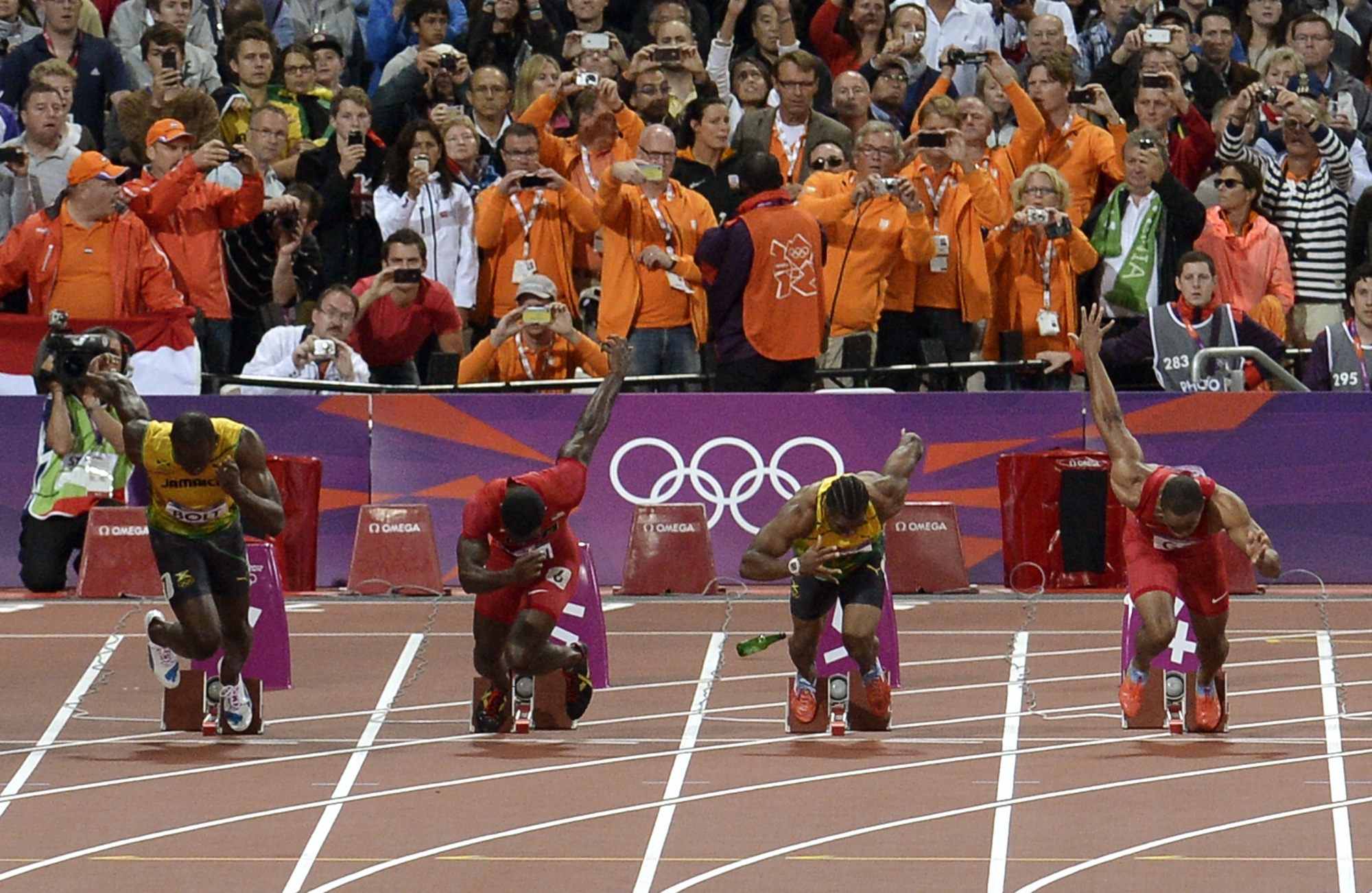OS, Flaska, Usain Bolt, London, Ashley Gill