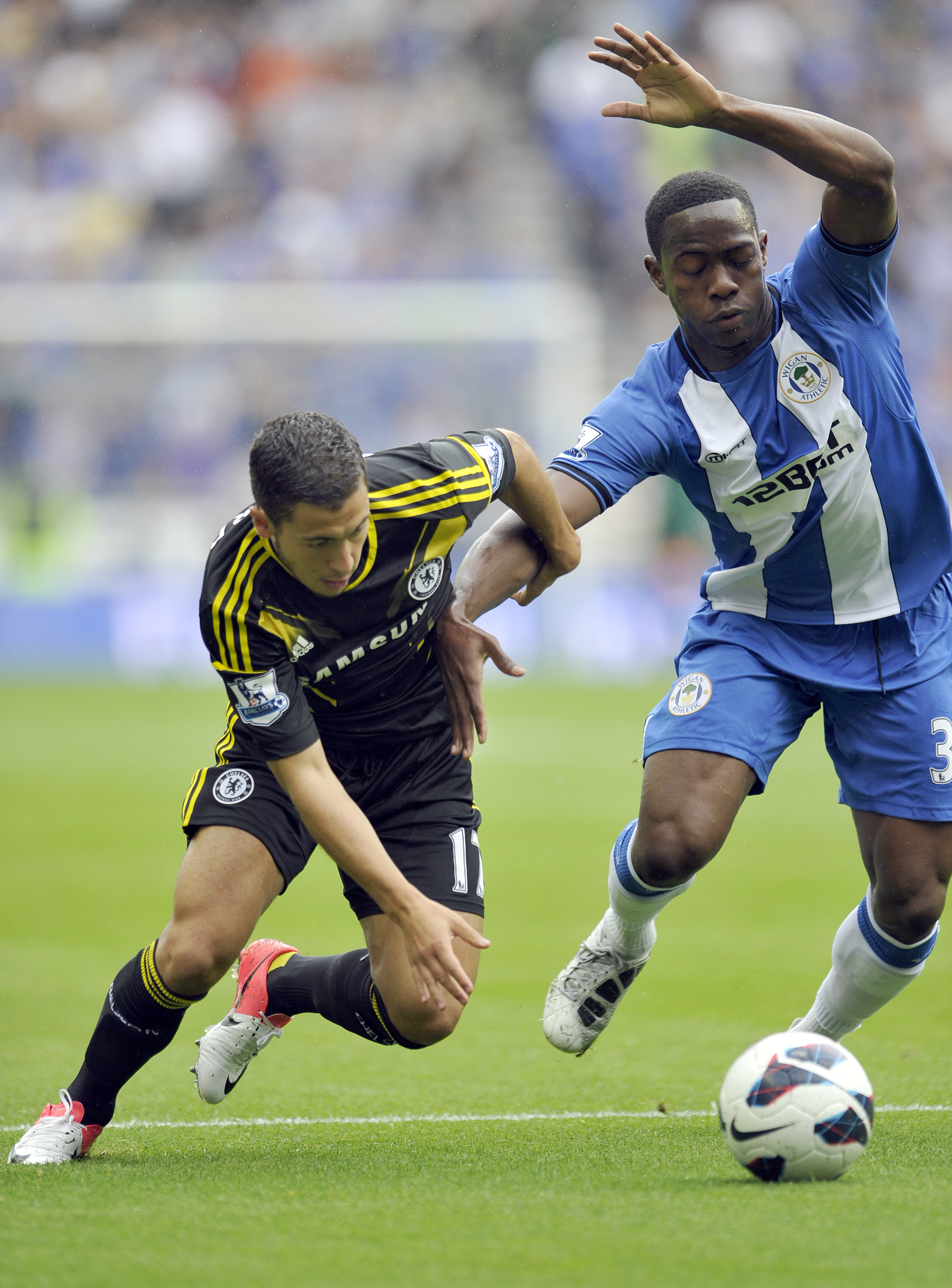 Frank Lampard, Wigan, Eden Hazard, Premier League, Chelsea, Branislav Ivanovic