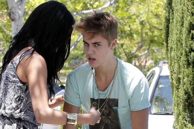 Hollywood, Selena Gomez, Justin Bieber, Misshandel