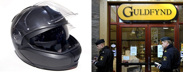 Tre skottskadade vid guldrån i Ängelholm