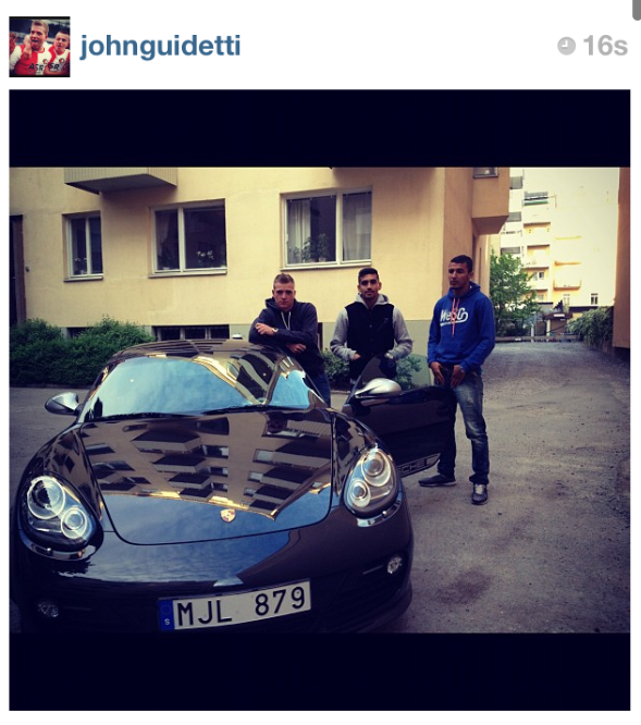 Manchester City, lyxbil, Sportbil, John Guidetti, Landslaget