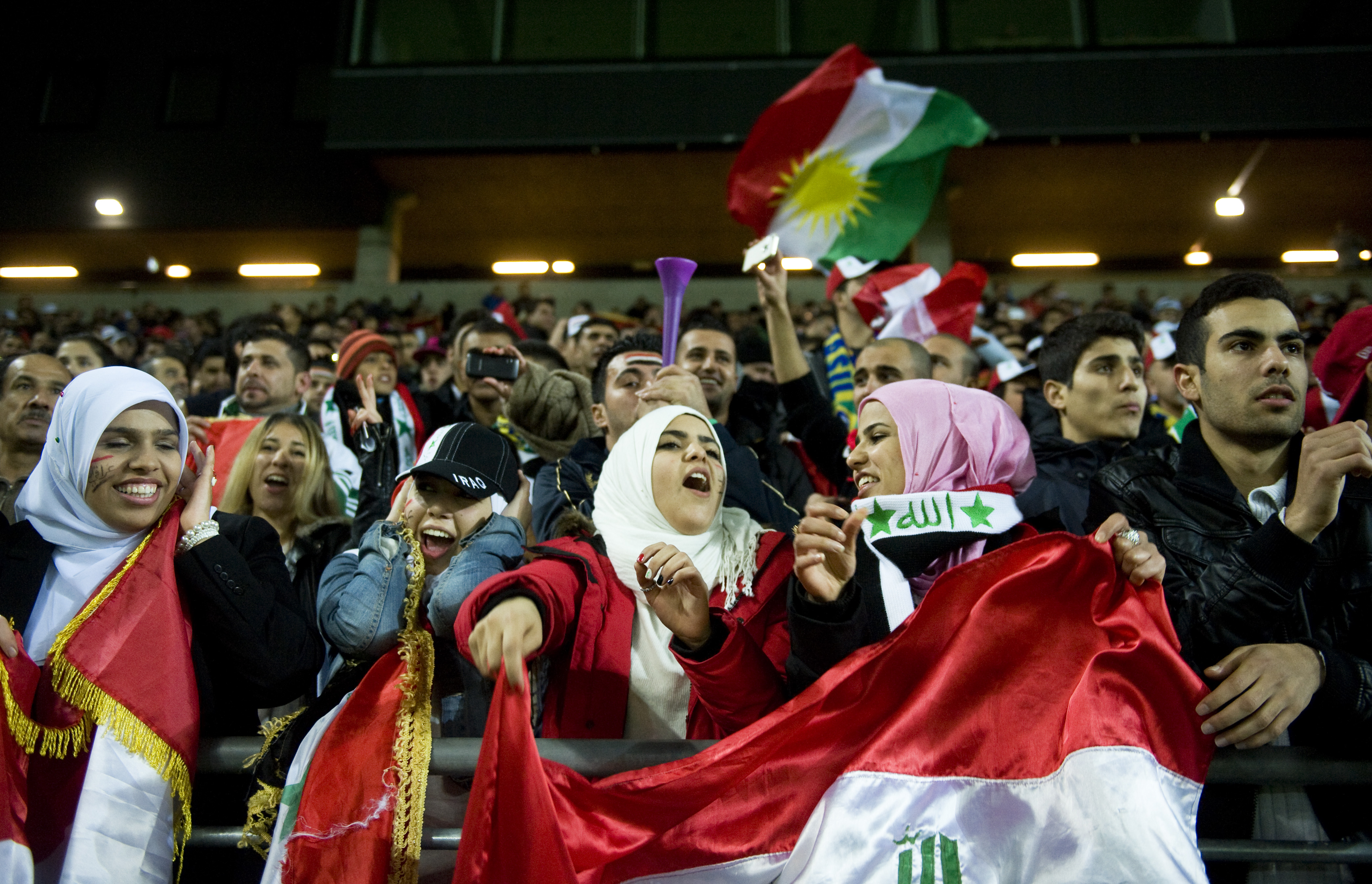 Stormade planen, Swedbank Stadion, Irak, Brasilien