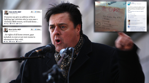 Facebook, BNP, Homosexuella, Nick Griffin, British National Party, Twitter