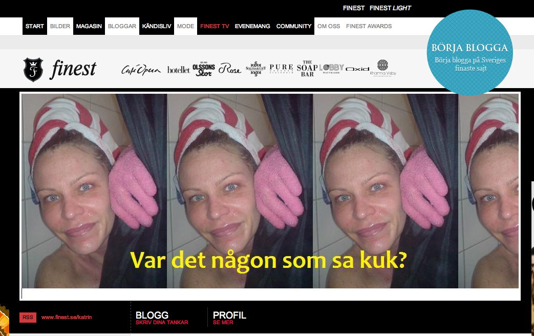 Blogg, Attack, Internet, Katrin Zytomierska, Finest, Hackerattack, Linda Thelenius, Linda Rosing