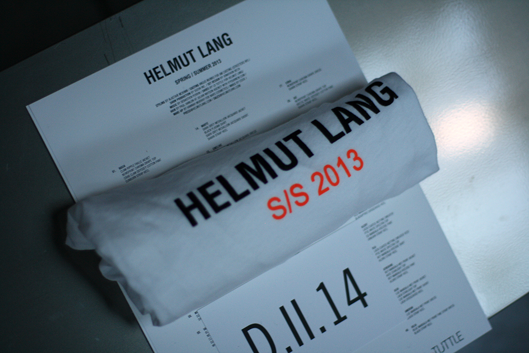  snapshots, Helmut Lang, New York Fashion Week