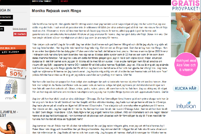 Blogg, Katrin Zytomierska, Barn, Barnflicka, Ansökning, Bloggare