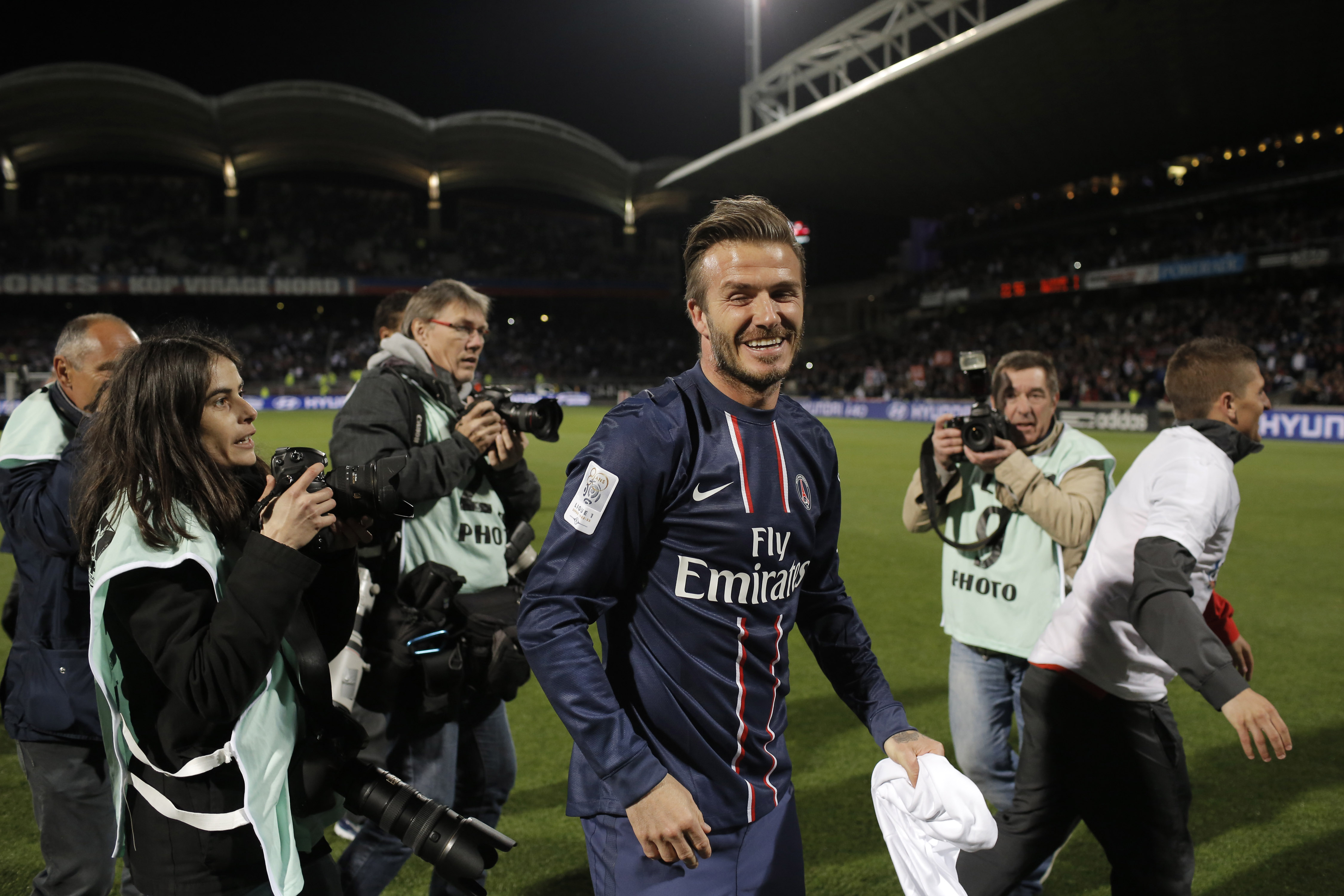 David beckham, Karriär i bilder, Paris Saint Germain, lägger av