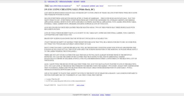 otrohet, Hämnd,  Craigslist, Kanada, par
