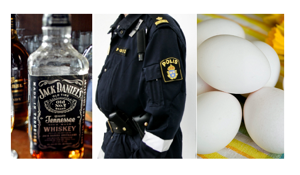 Whisky, Polis, Ägg