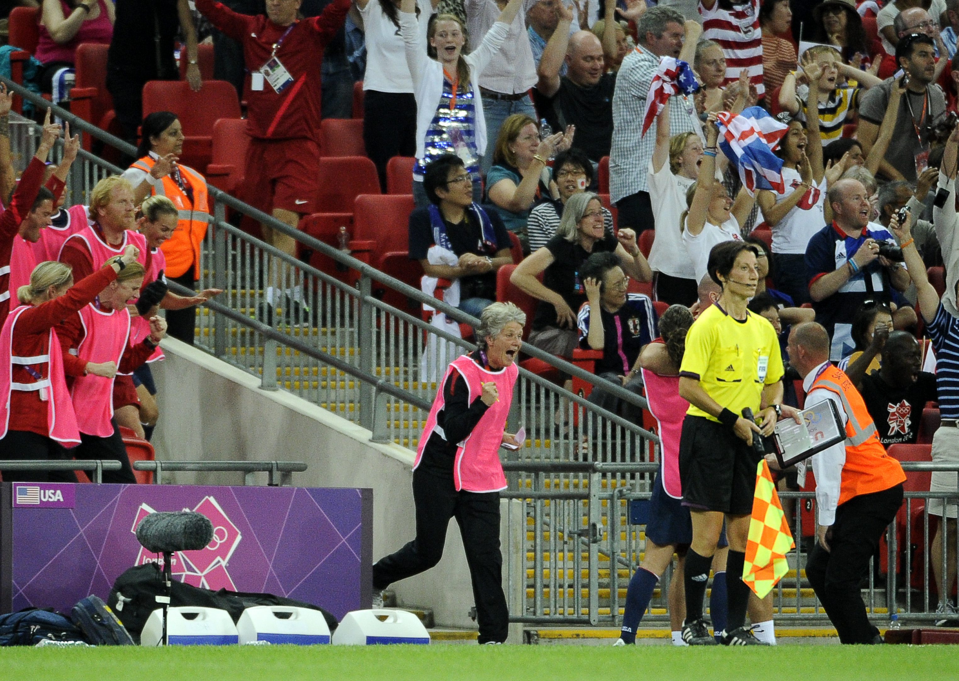 London, OS, USA, Fotboll, Japan