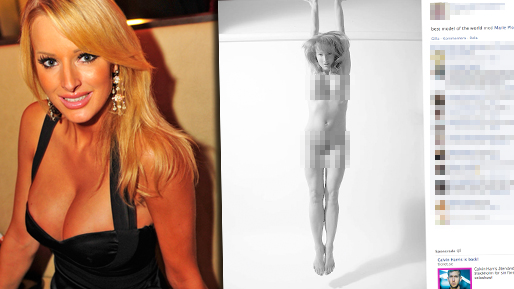 Modell, Facebook, Glamour, fejk, Marie Plosjö, naken, Bild