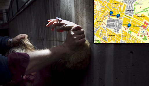 Man, Malmo, Annelund, Överfall, ansiktsmask, Valdtakt, Kniv