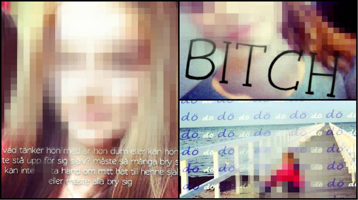 Tjej, instagram, Näthat, Mobbning, Trakasserier, hat, Användare, Konto