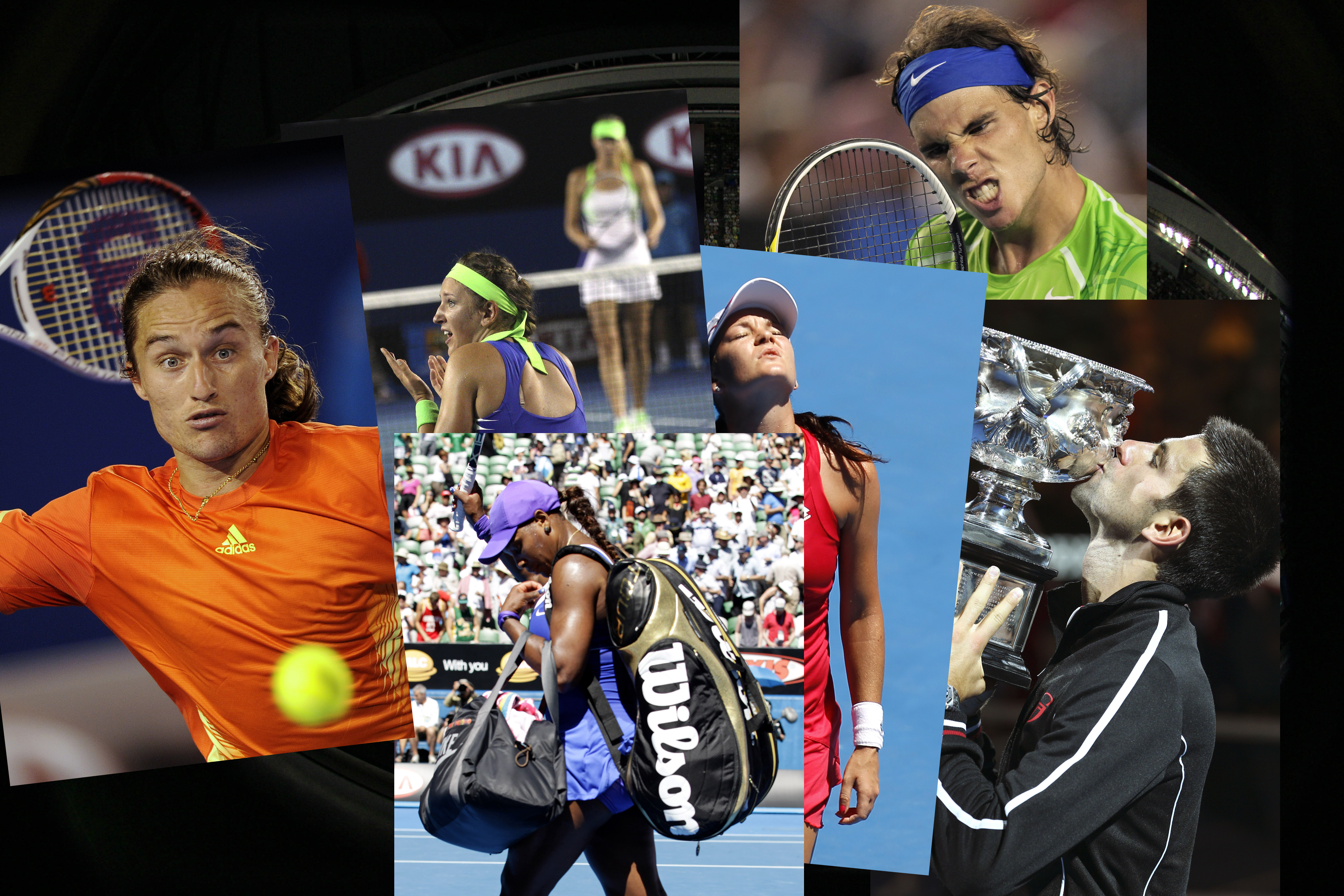 Horia Tecau, Andy Murray, Alexandr Dolgopolov, Victoria Azarenka, Robert Lindstedt, Roger Federer, Maria Sjarapova, Novak Djokovic, Agniezska Radwanska, Bernard Tomic, Tennis, Robin Soderling, Australian Open, Serena Williams