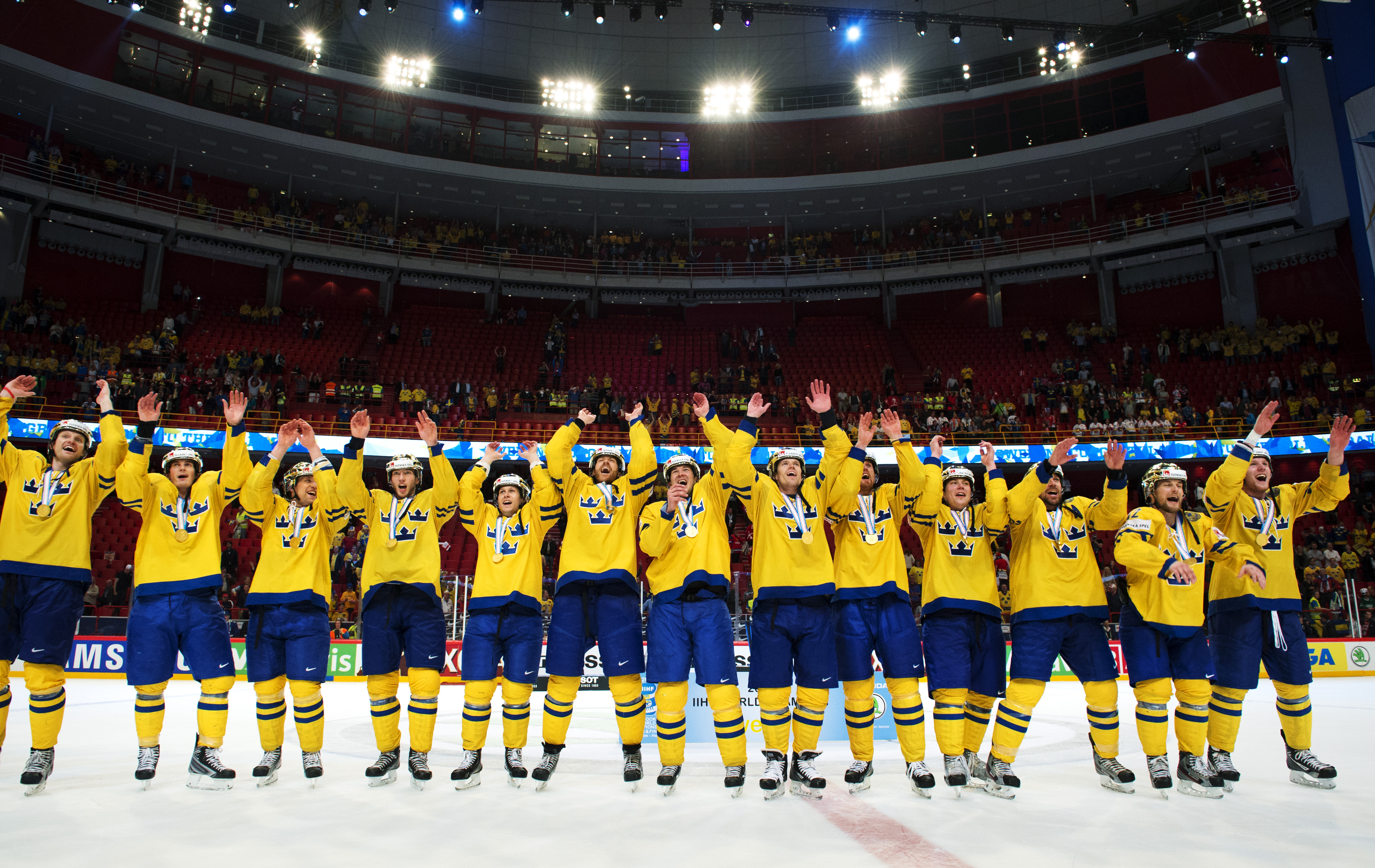 Sverige, Schweiz, Hockey-VM, VM-guld