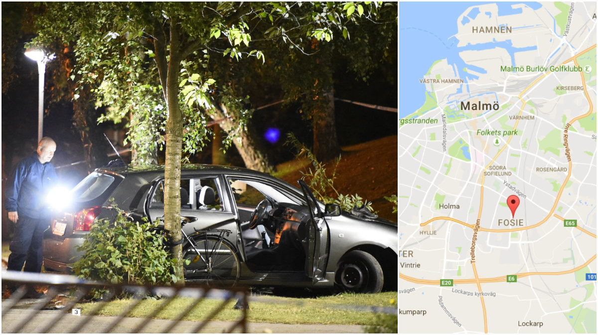 Skottdrama i bostadsområde: