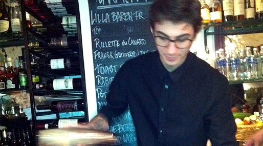  Veckans Skönaste Bartender,  David Dahlgren,  Lilla Baren, Riche