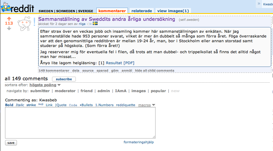 Politik, reddit, Stig-Björn Ljunggren
