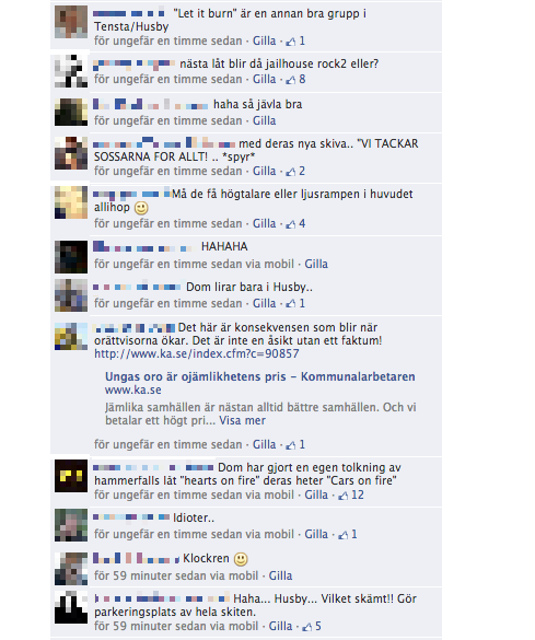 Facebook, rockklassiker,  morronrock, Husby, Rasism