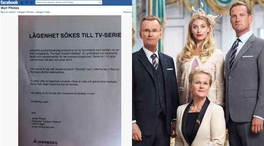 TV4, Familjen Holstein-Gottorp, Lägenhet