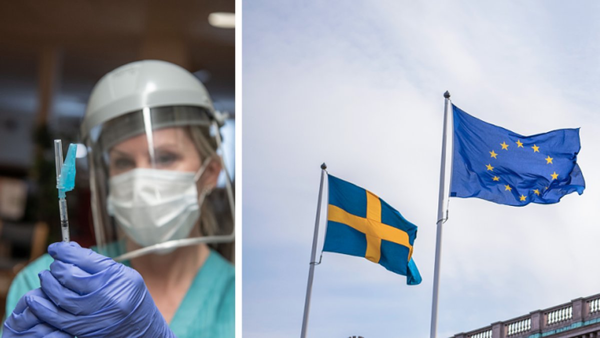 Hur ligger Sverige till när det gäller antalet vaccinerade, i jämförelse med övriga EU?
