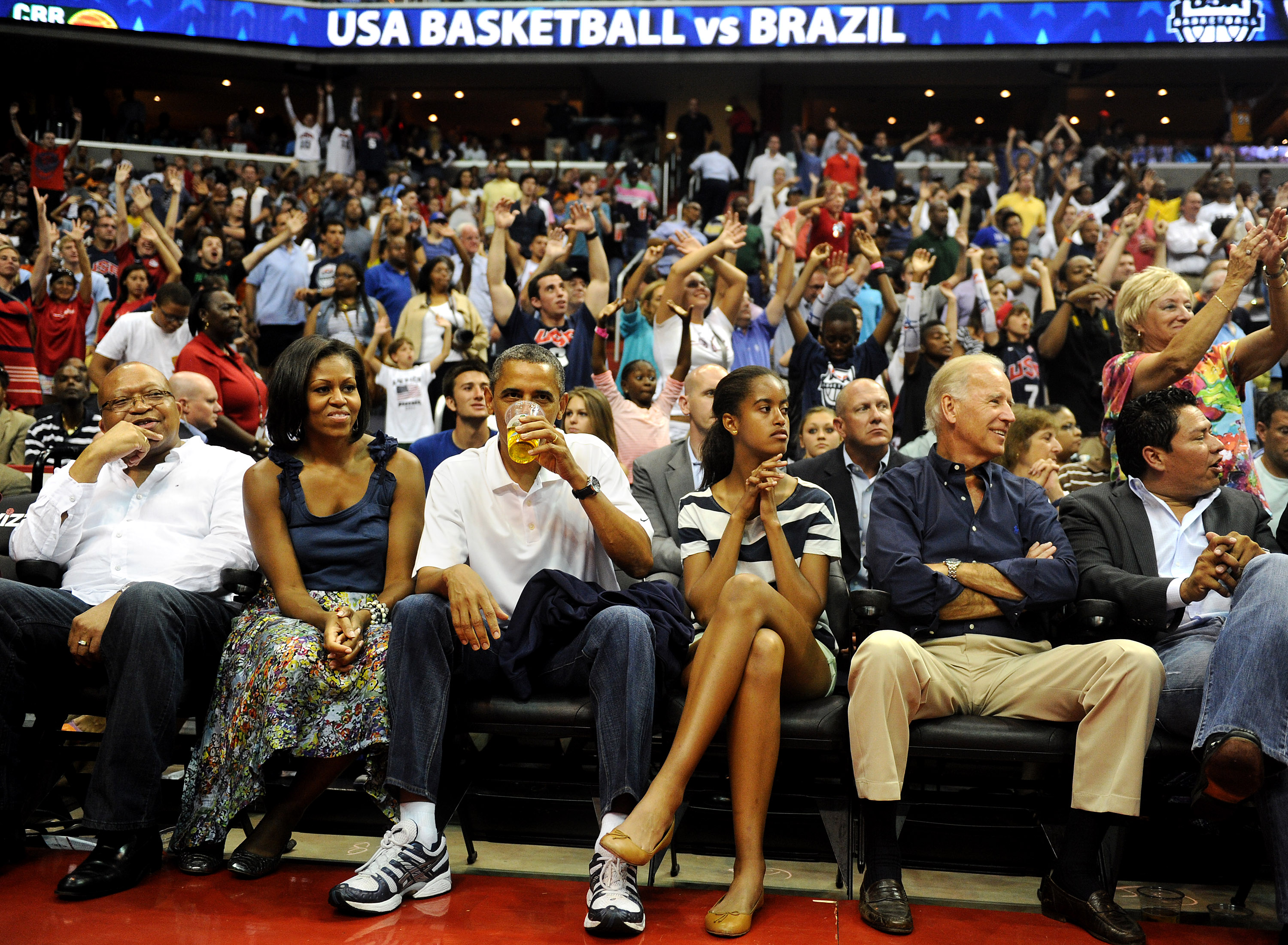 Barack Obama, Olympiska spelen, Politik, USA, Puss, President, basket, Michelle Obama