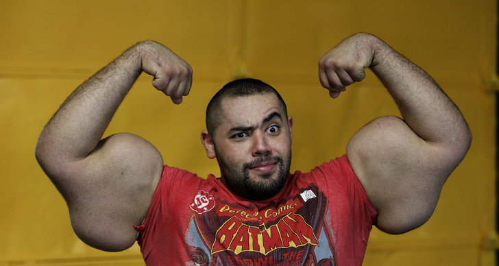 biceps, Karl-Alfred, Världsrekord, Moustafa Ismail, världens största