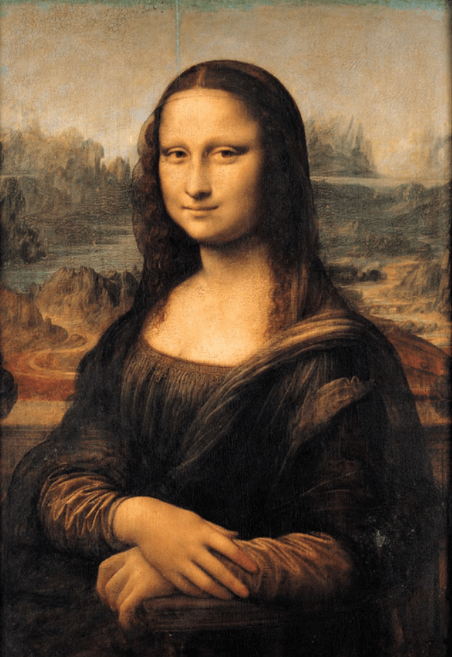 I Mona Lisas ögon finns också ett gömt meddelande. 