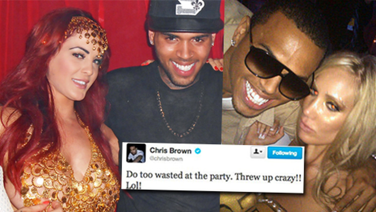 Chris Browns lösning för att komma över Rihanna verkar stavas kvinnor och sprit. Så här har det sett ut tidigare när stjärnan festat loss. Han twittrade dessutom från sin vilda födelsedagsfest.