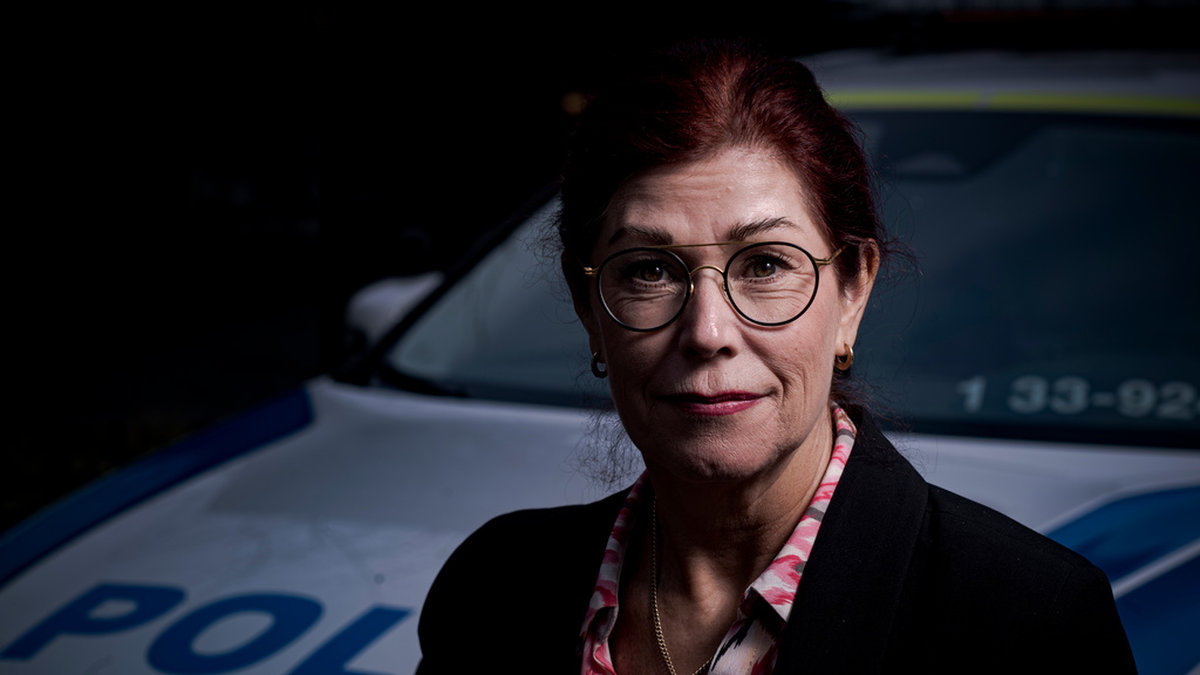 Polisförbundets ordförande Katharina von Sydow ser allvarligt på att svenska poliser pekas ut som ett mål för terrordåd. Arkivbild.