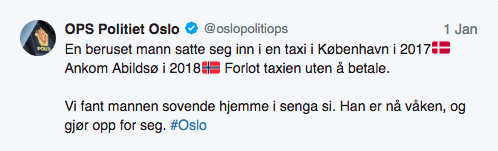 Den Norska polisen på Twitter. Den Norska polisen på Twitter.