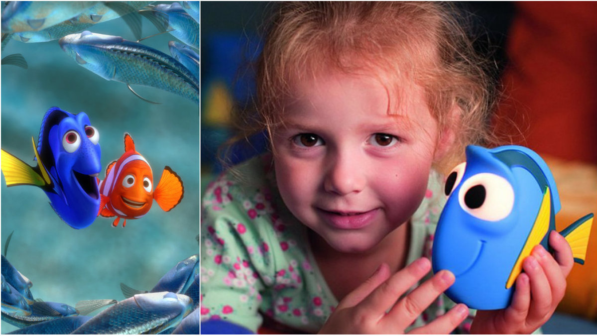 Doris från Hitta Nemo och nu Hitta Doris är särskilt populärt bland de små. 