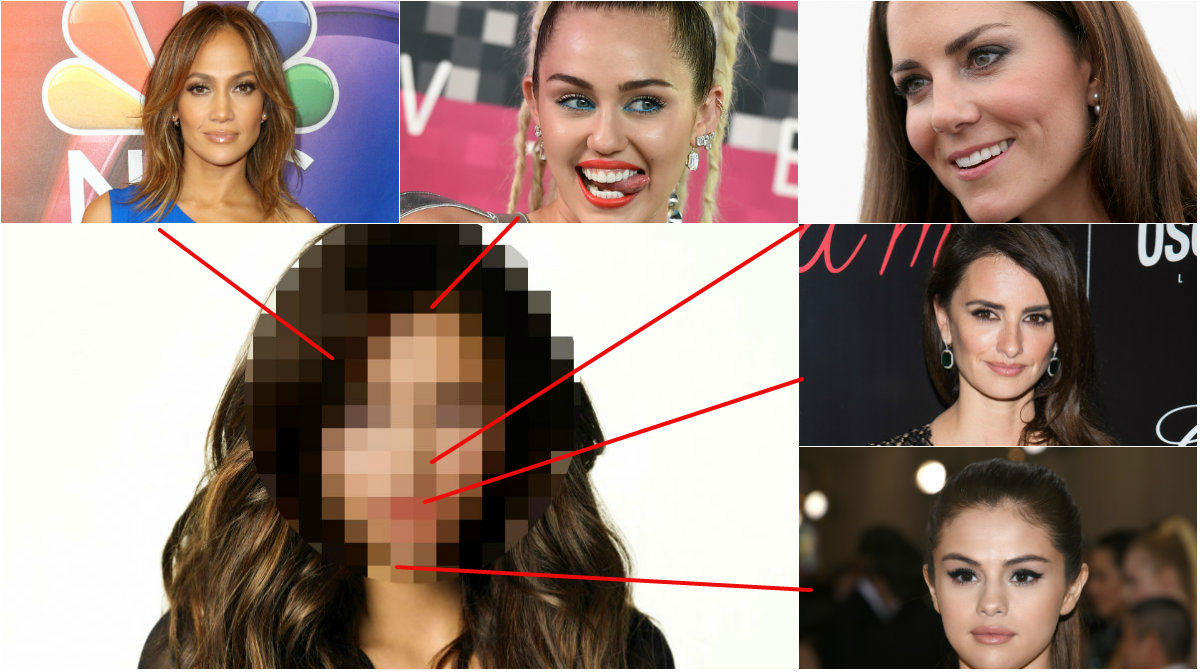 Angelina Jolie, Kiera Knightley, ögon, Miley Cyrus, Kate Middleton