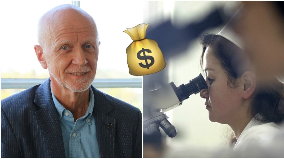 Finansdoldisen Bengt Sjöberg vill stödja cancerforskningen.