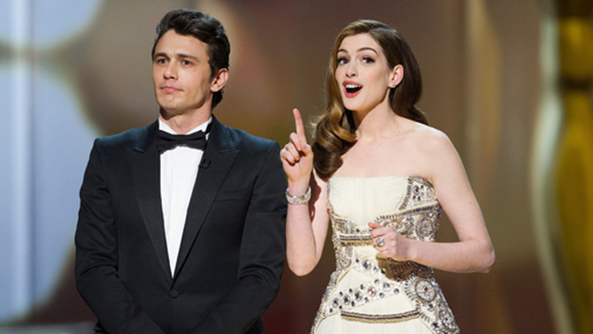 James Franco och Anne Hathaway som värdar på Oscarsgalan.