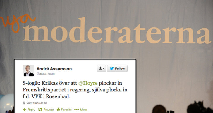 vänsterpartiet, Twitter, Anders Behring Breivik, Höyre, Moderaterna, Fremskrittspartiet