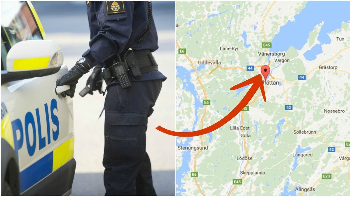 Polisen befinner sig på Kronans skola i Trollhättan.